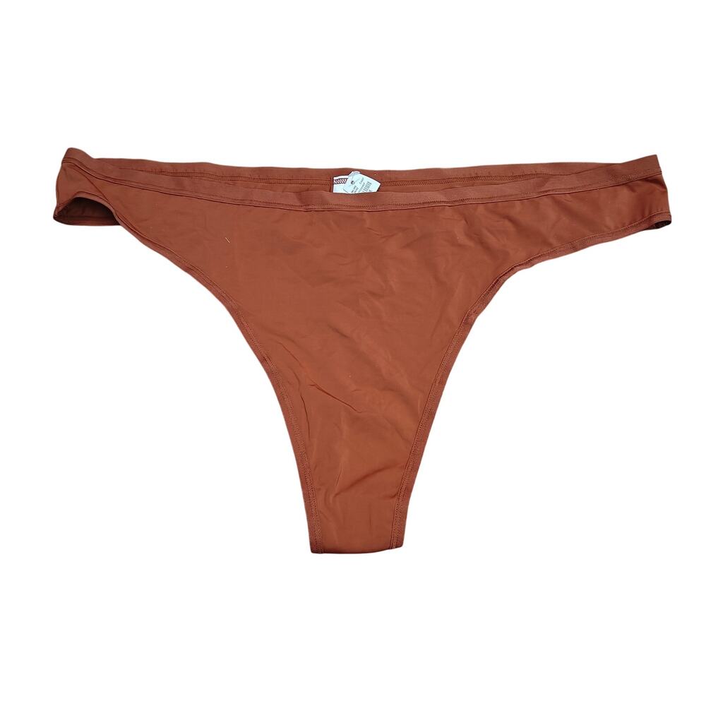 Maurices Rich Bronze Smooth Stretchy Thong Plus Size 3X